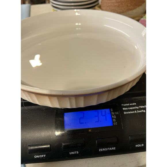 Corning Ware Brown French Bisque 10-1/4" Round Quiche Pie Baking Dish - Picture 3 of 5